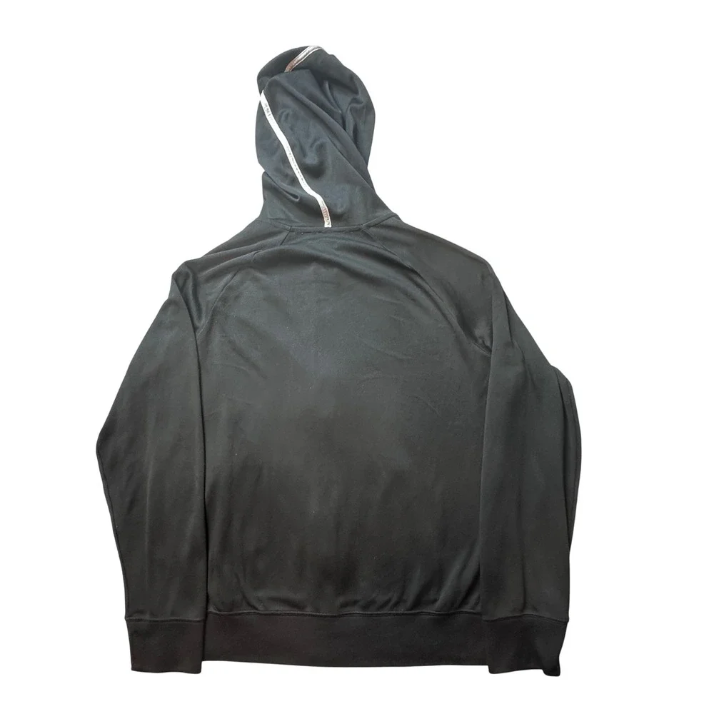 Nike Hoodie Mens XL Black Dri-FIT Full Zip 348438-010 Athletic Raglan Activewear
